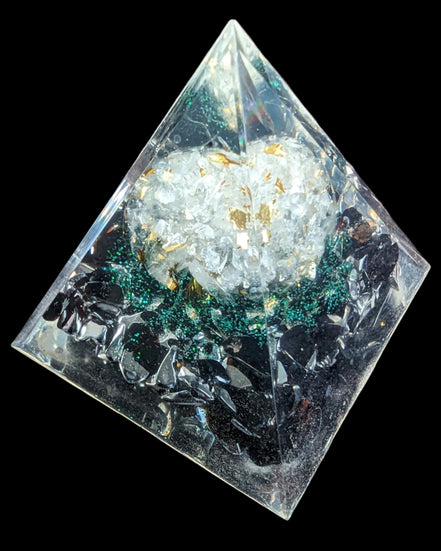 Orgone Tree of lLfe pyramid 63g - Rocks and Things Store
