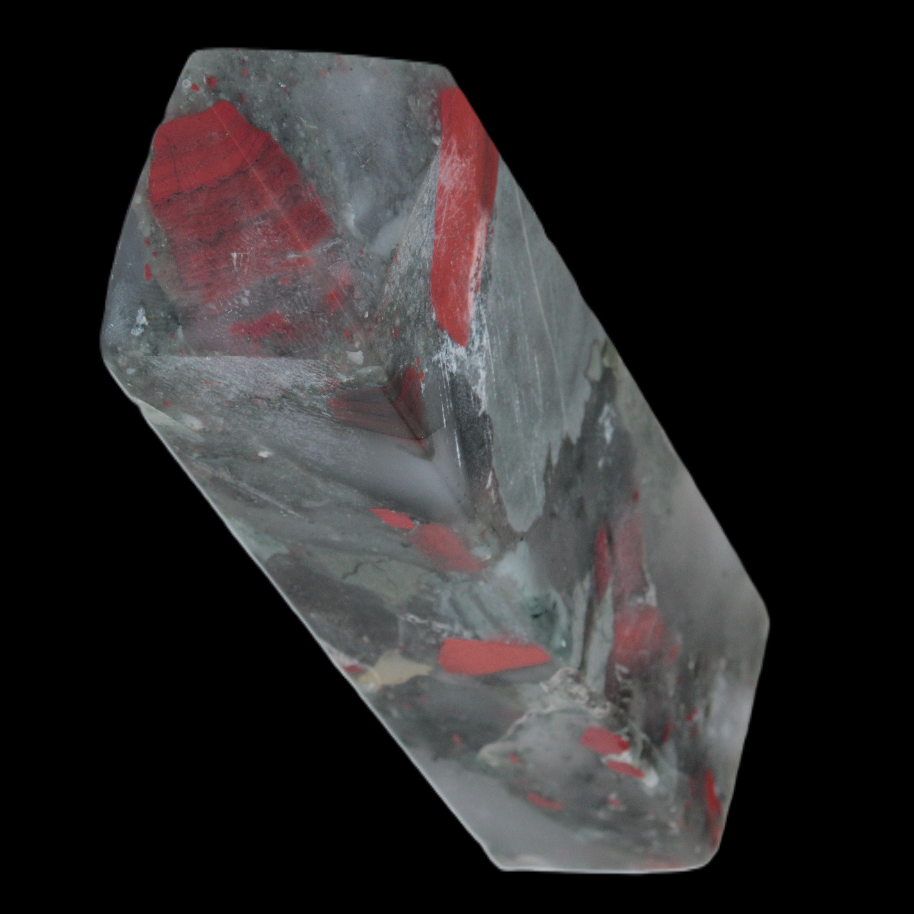 African Bloodstone obelisk 248g in sunshine - Rocks and Things Store
