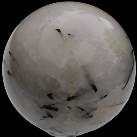 Tourmaline in Quartz sphere 86mm 894g in sunlight - Rocks and Things Store