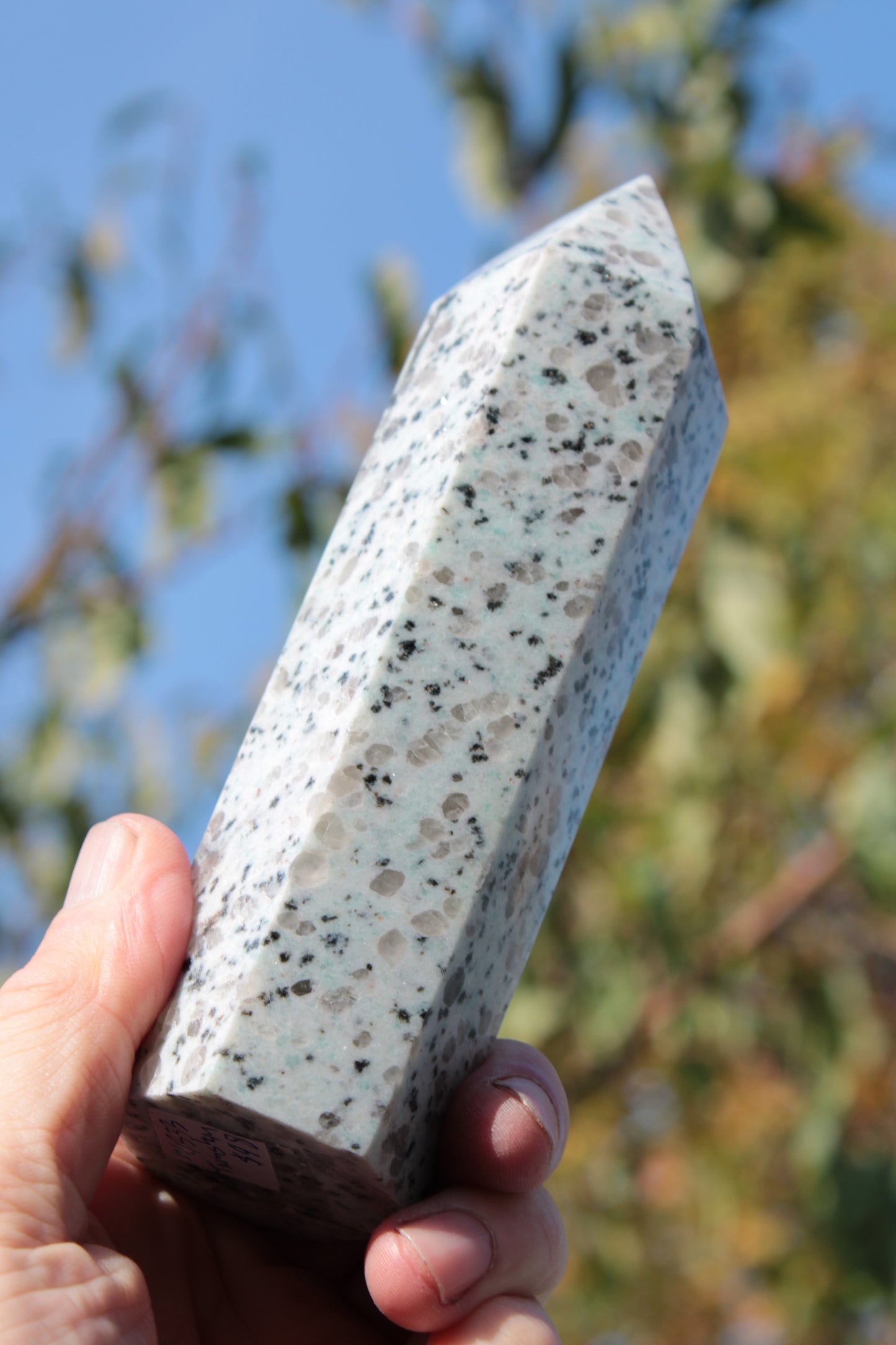 Tianshan Blue Stone obelisk 603g Rocks and Things