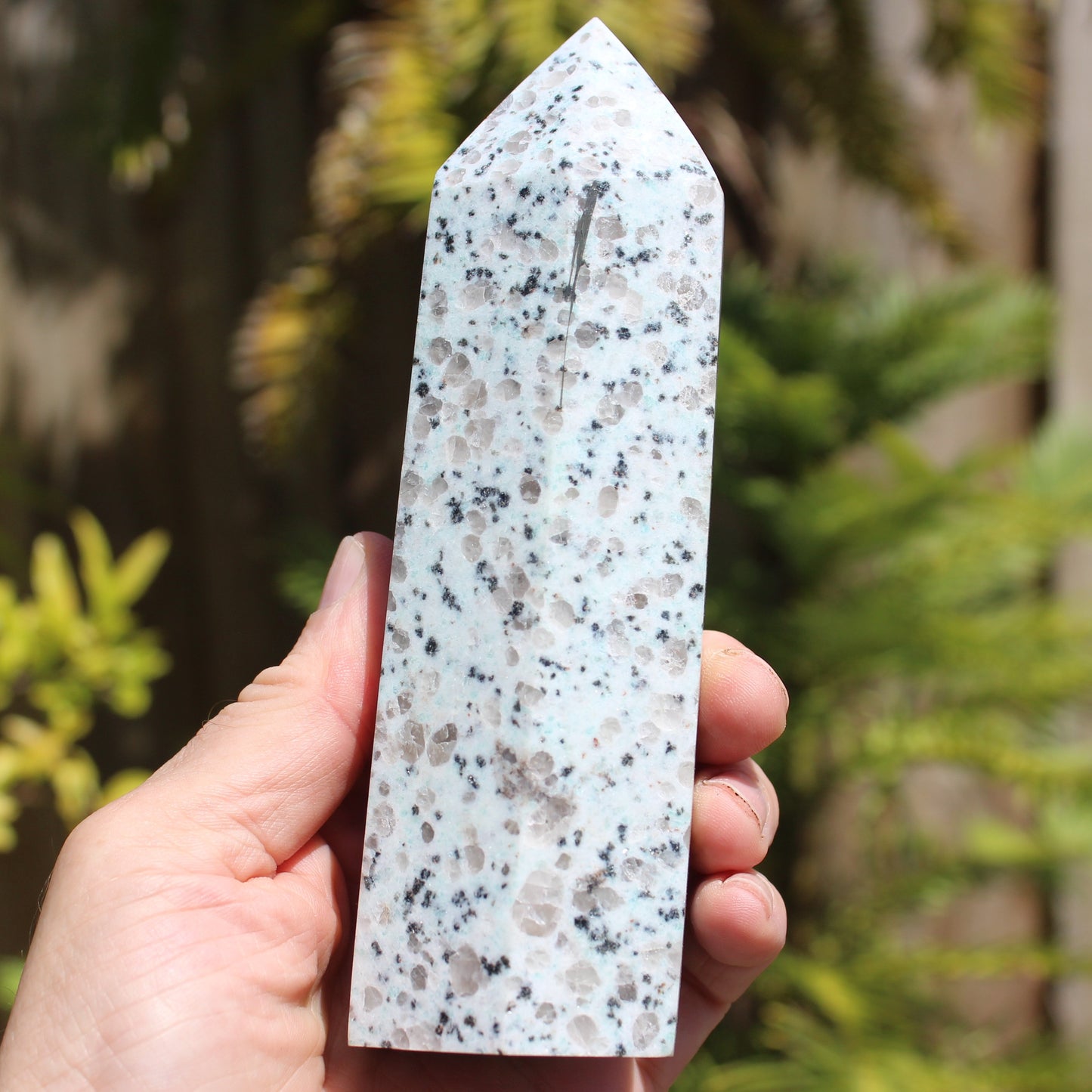 Tianshan Blue Stone obelisk 603g Rocks and Things