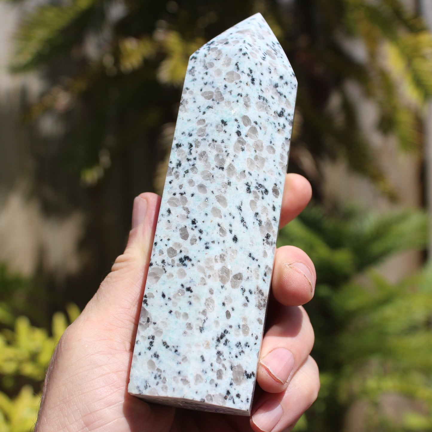 Tianshan Blue Stone obelisk 603g Rocks and Things
