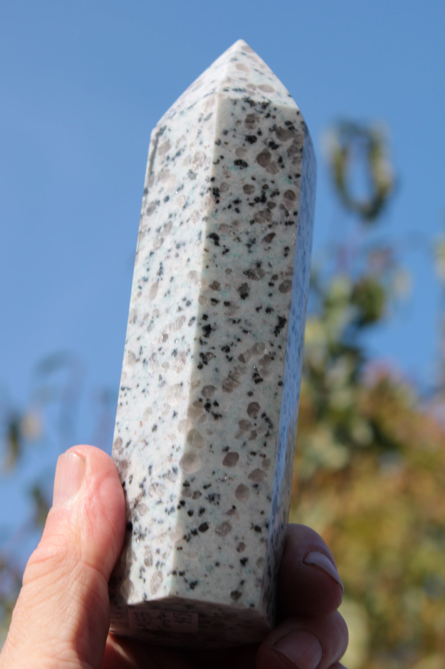 Tianshan Blue Stone obelisk 603g Rocks and Things