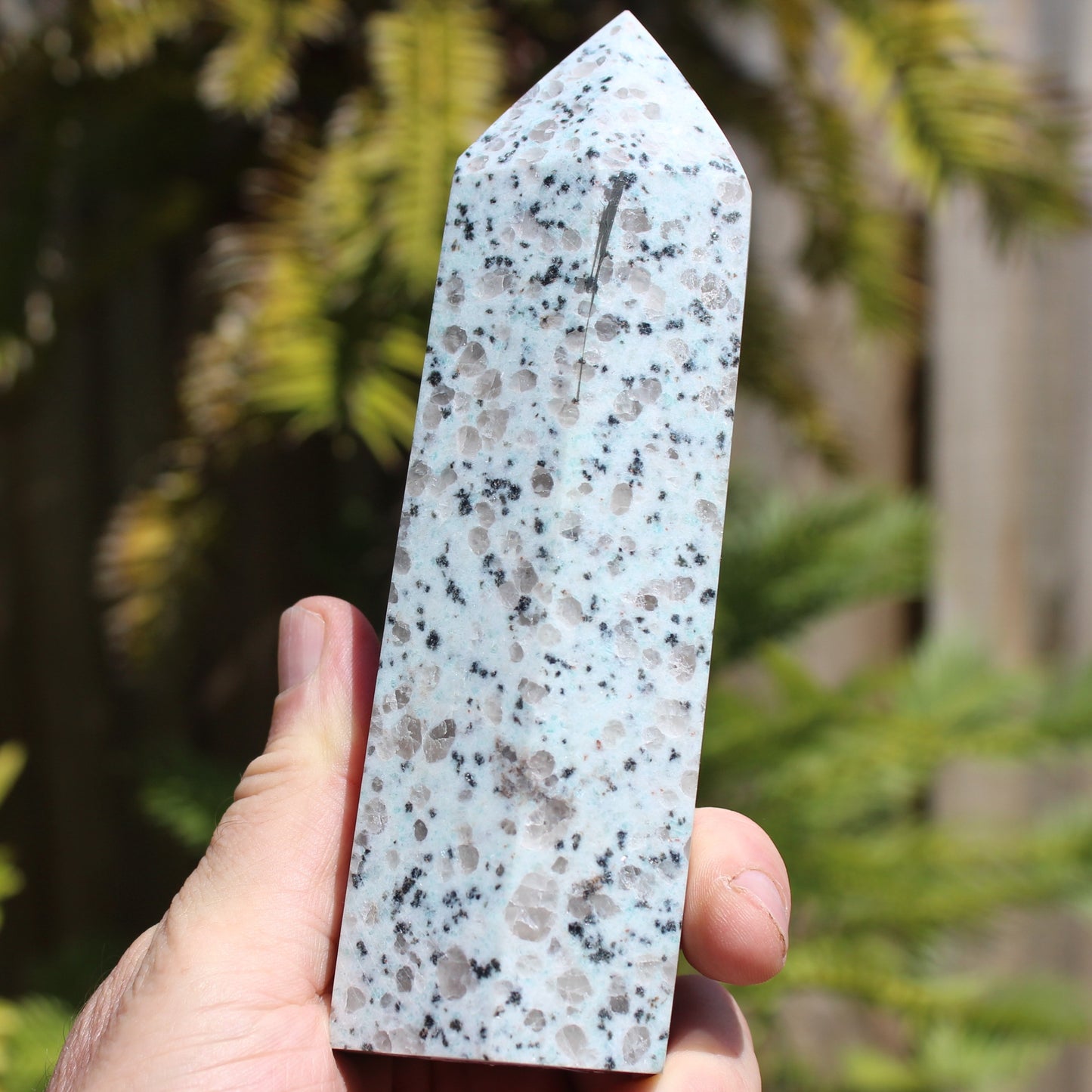 Tianshan Blue Stone obelisk 603g Rocks and Things