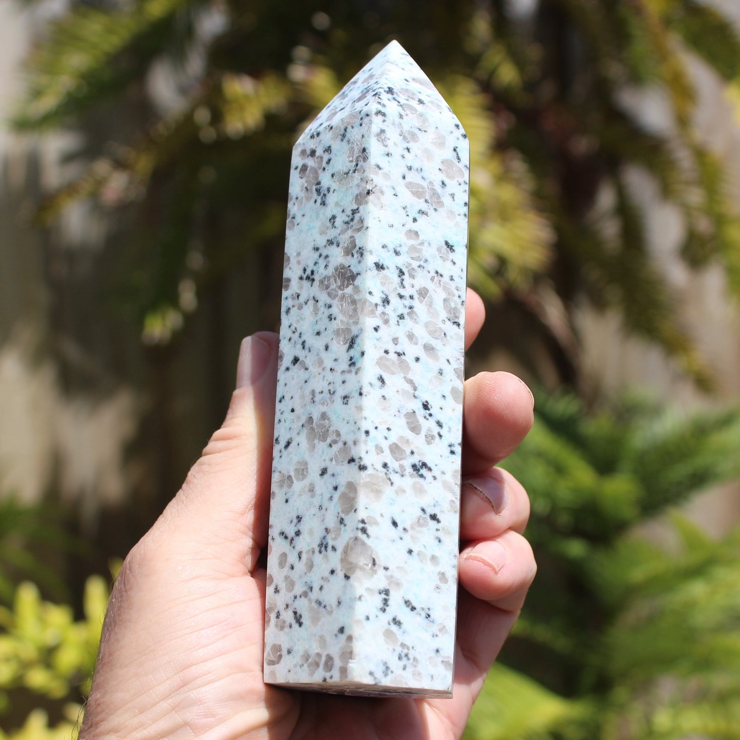 Tianshan Blue Stone obelisk 603g Rocks and Things