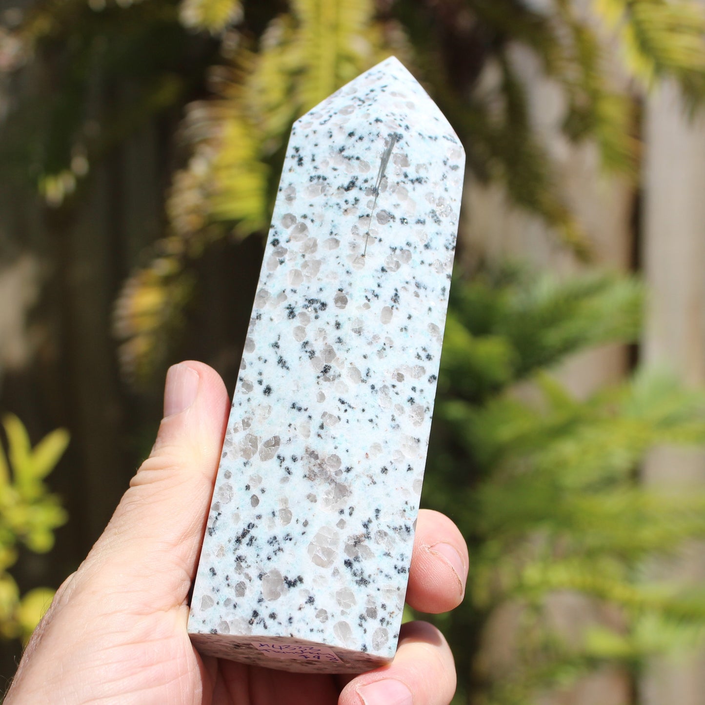 Tianshan Blue Stone obelisk 603g Rocks and Things