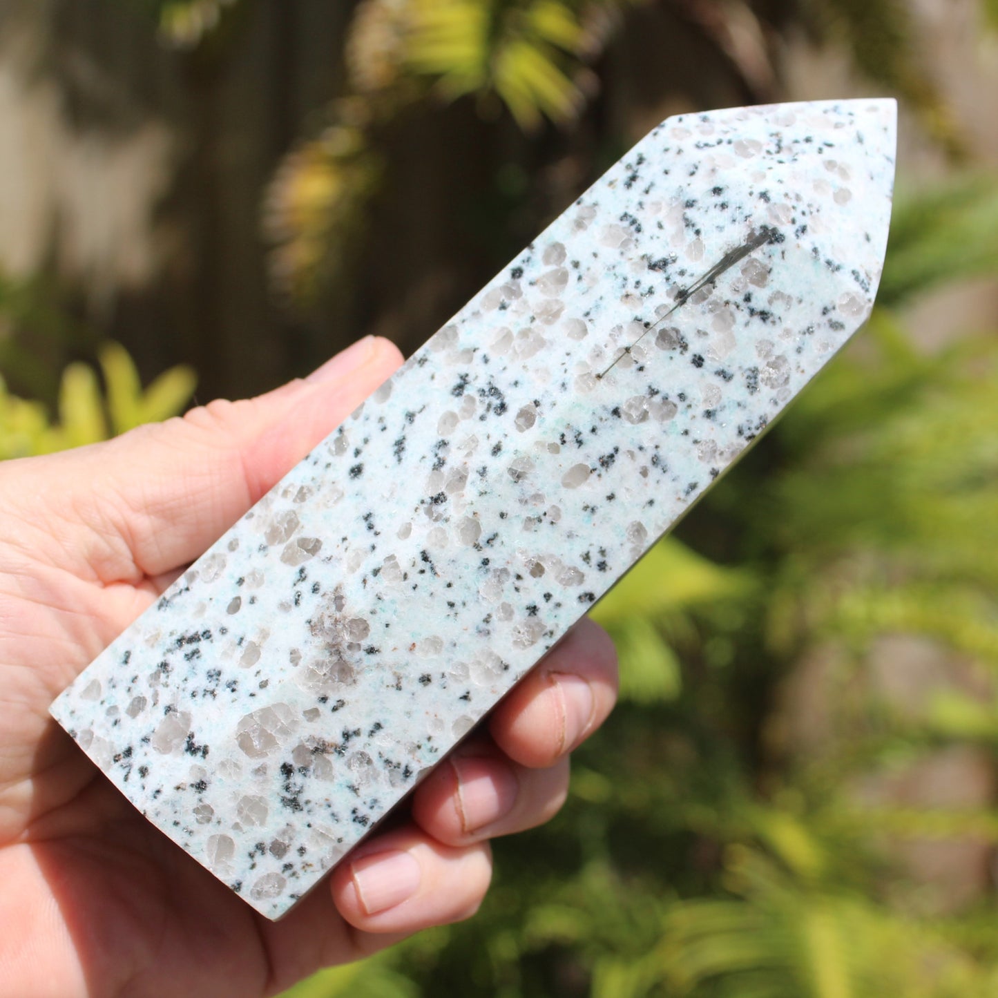Tianshan Blue Stone obelisk 603g Rocks and Things