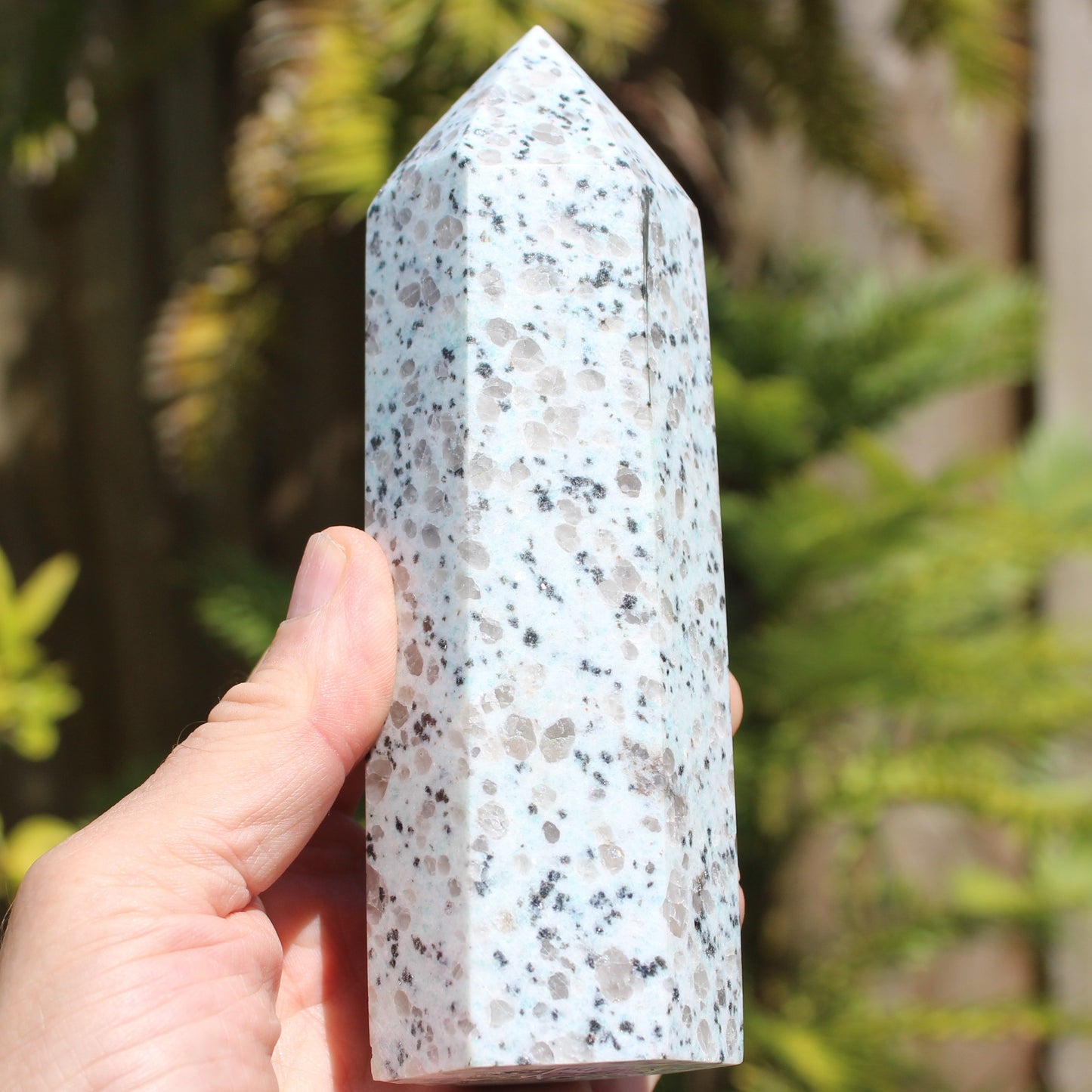 Tianshan Blue Stone obelisk 603g Rocks and Things