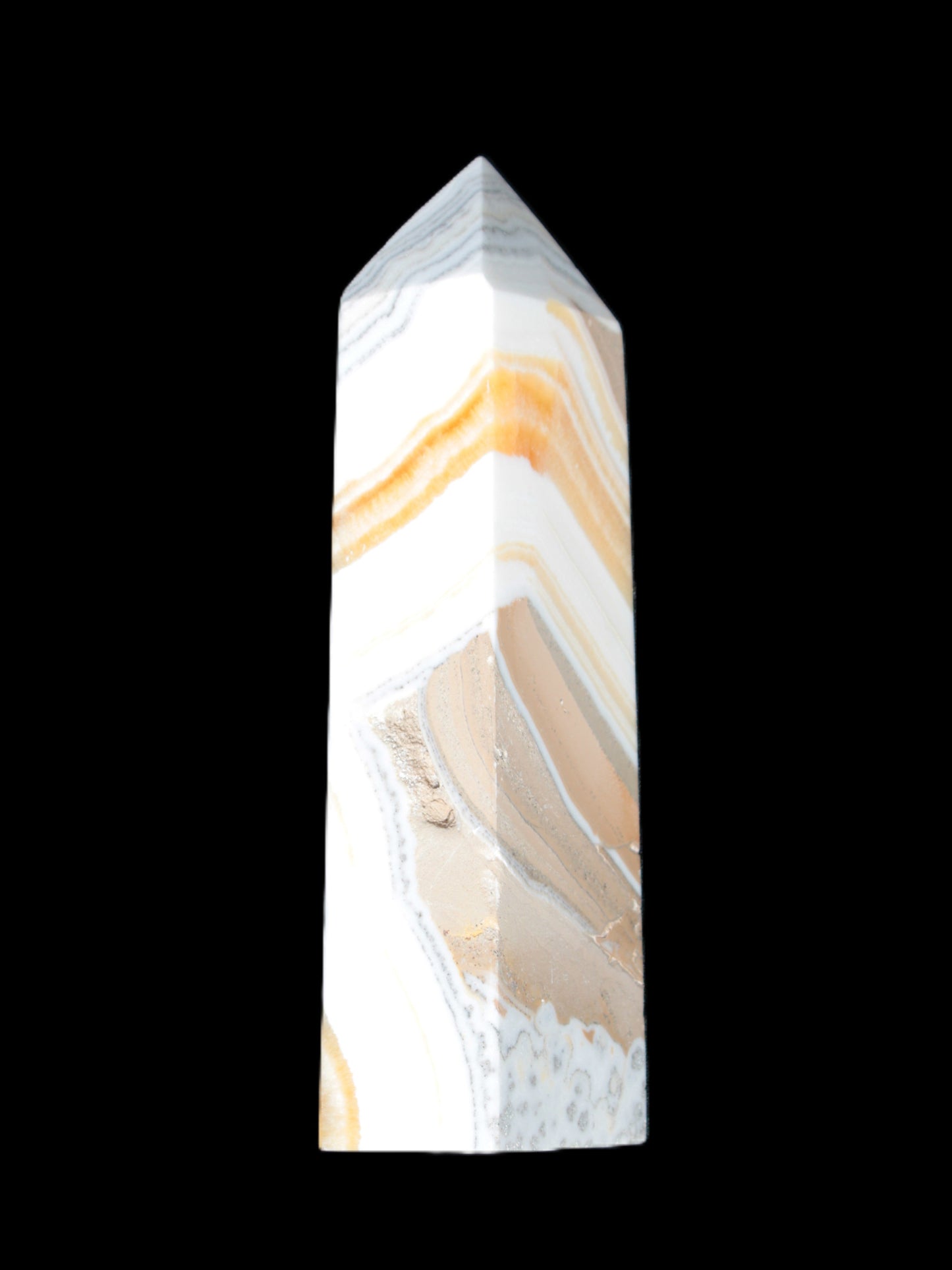 Grass Flower stone obelisk 512g Rocks and Things