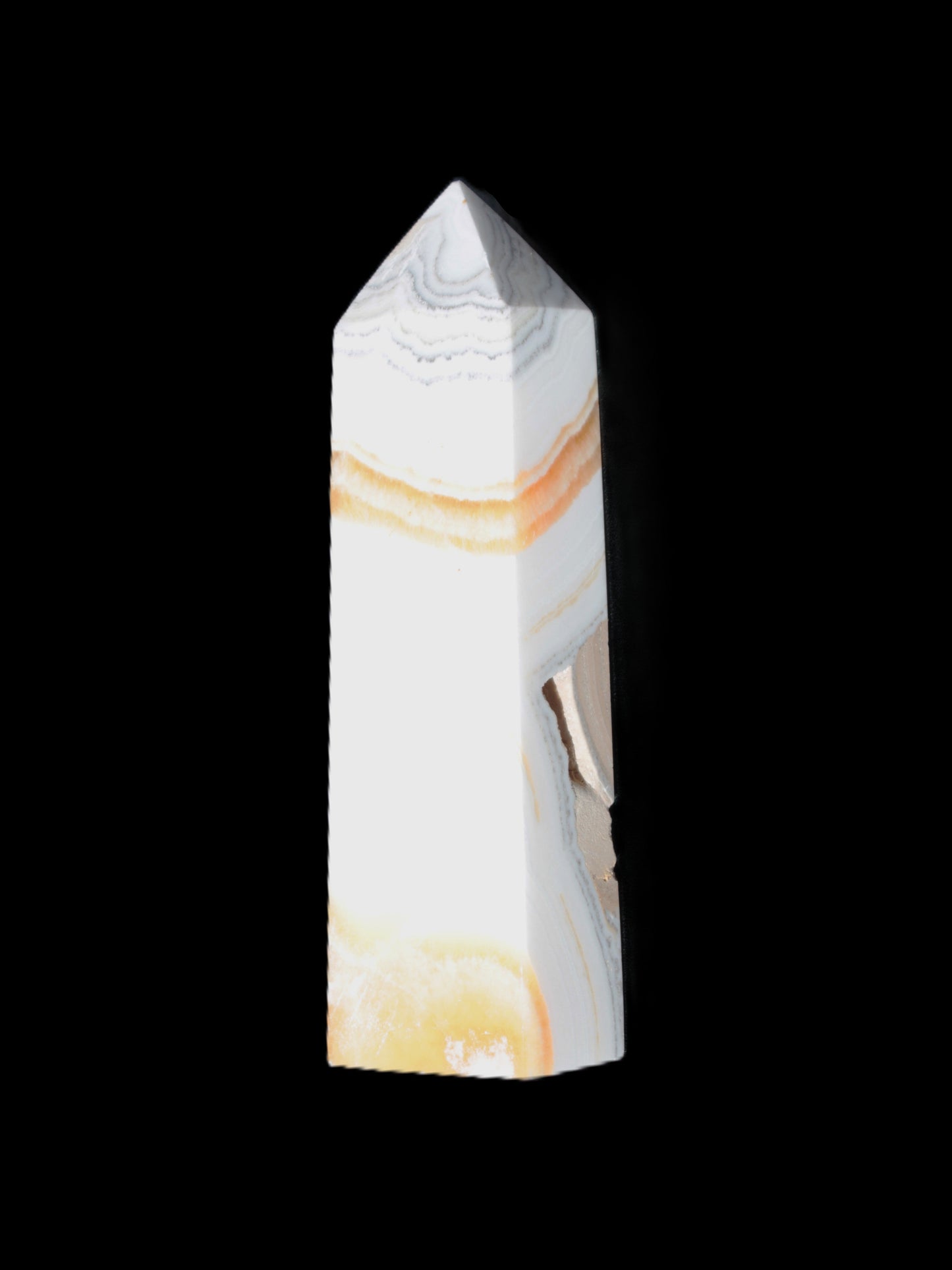 Grass Flower stone obelisk 512g Rocks and Things