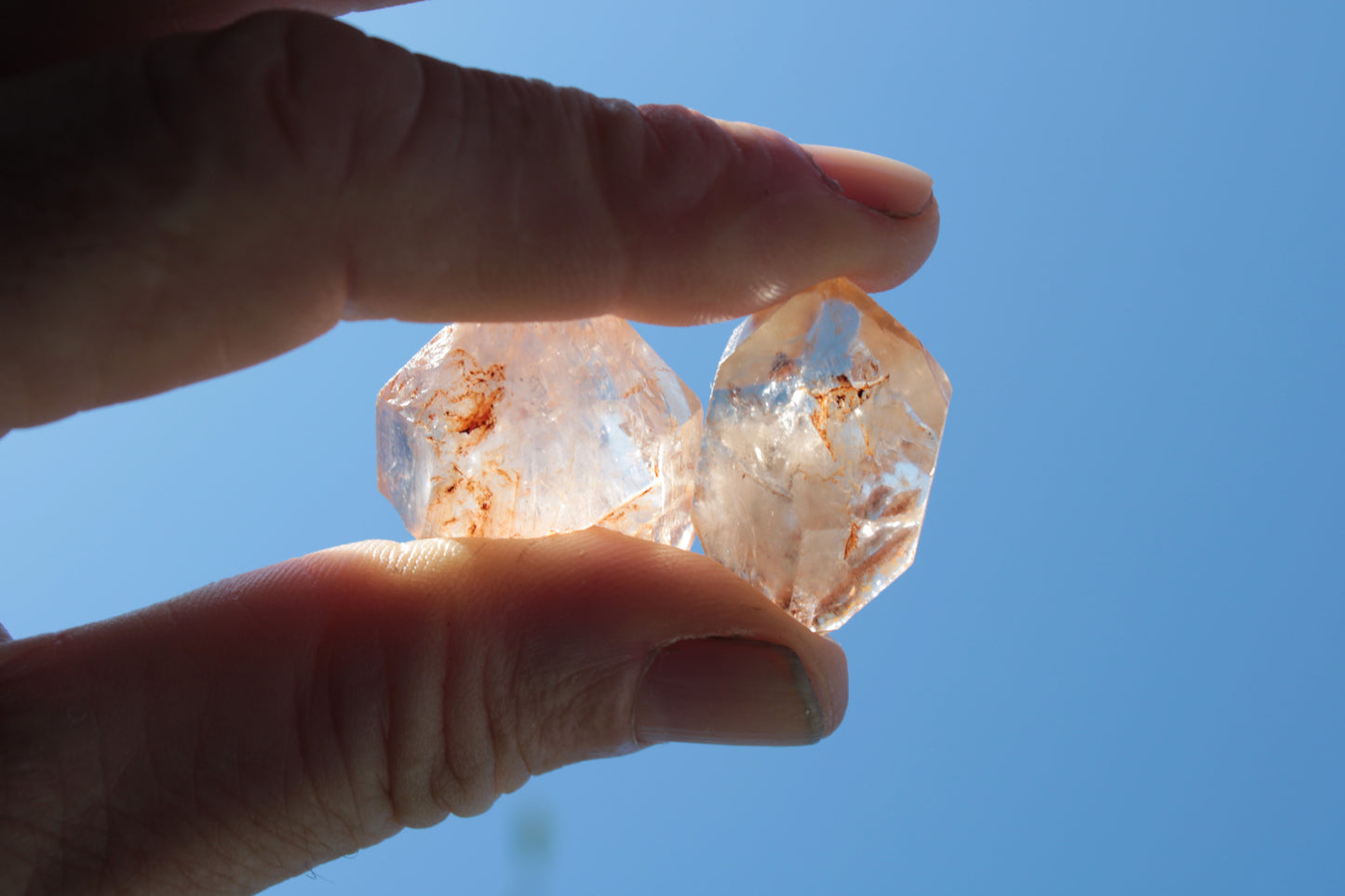 Fenster skeletal Enhydro 1/2 crystals with oil 18-20g Rocks and Things