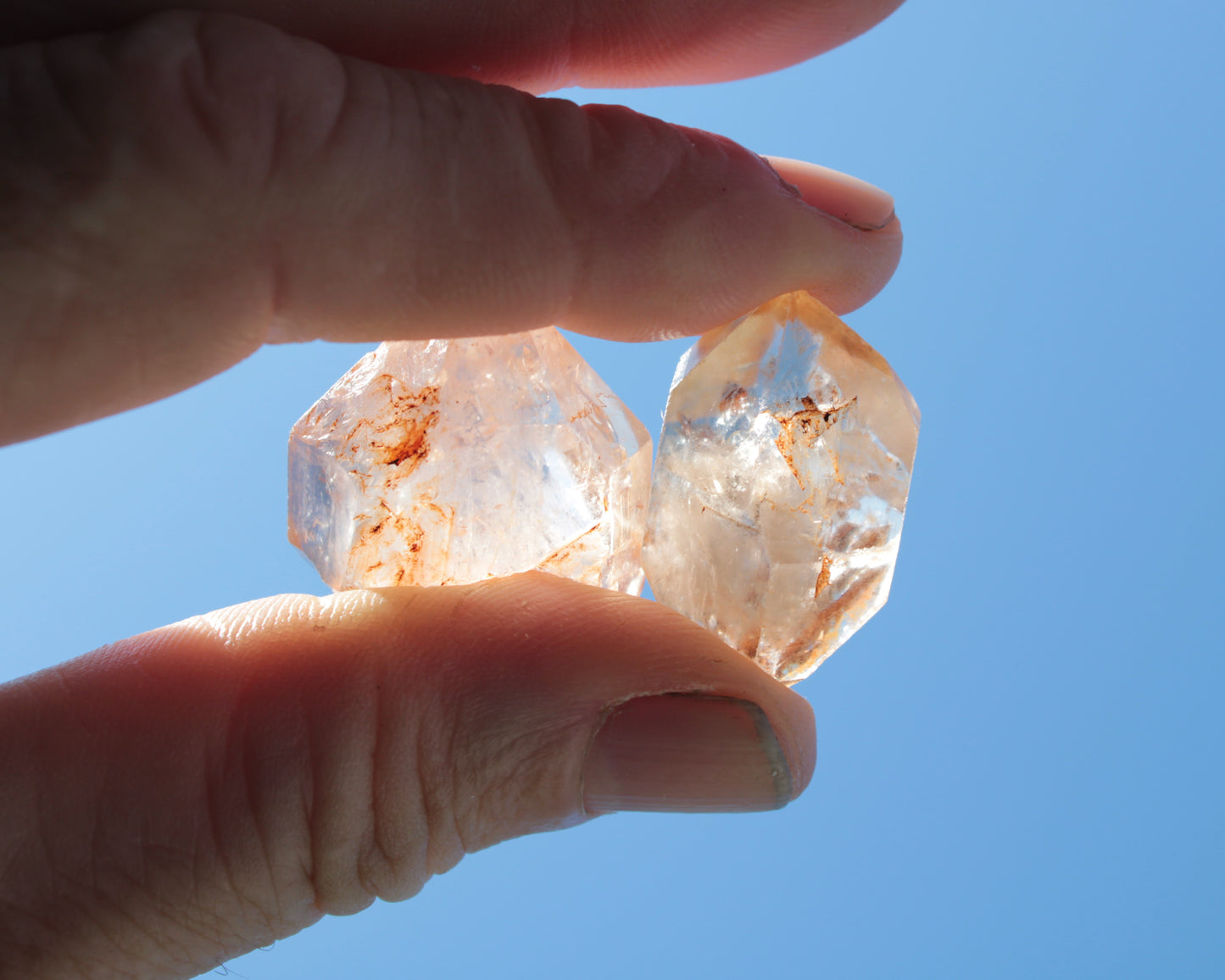 Fenster skeletal Enhydro 1/2 crystals with oil 18-20g Rocks and Things