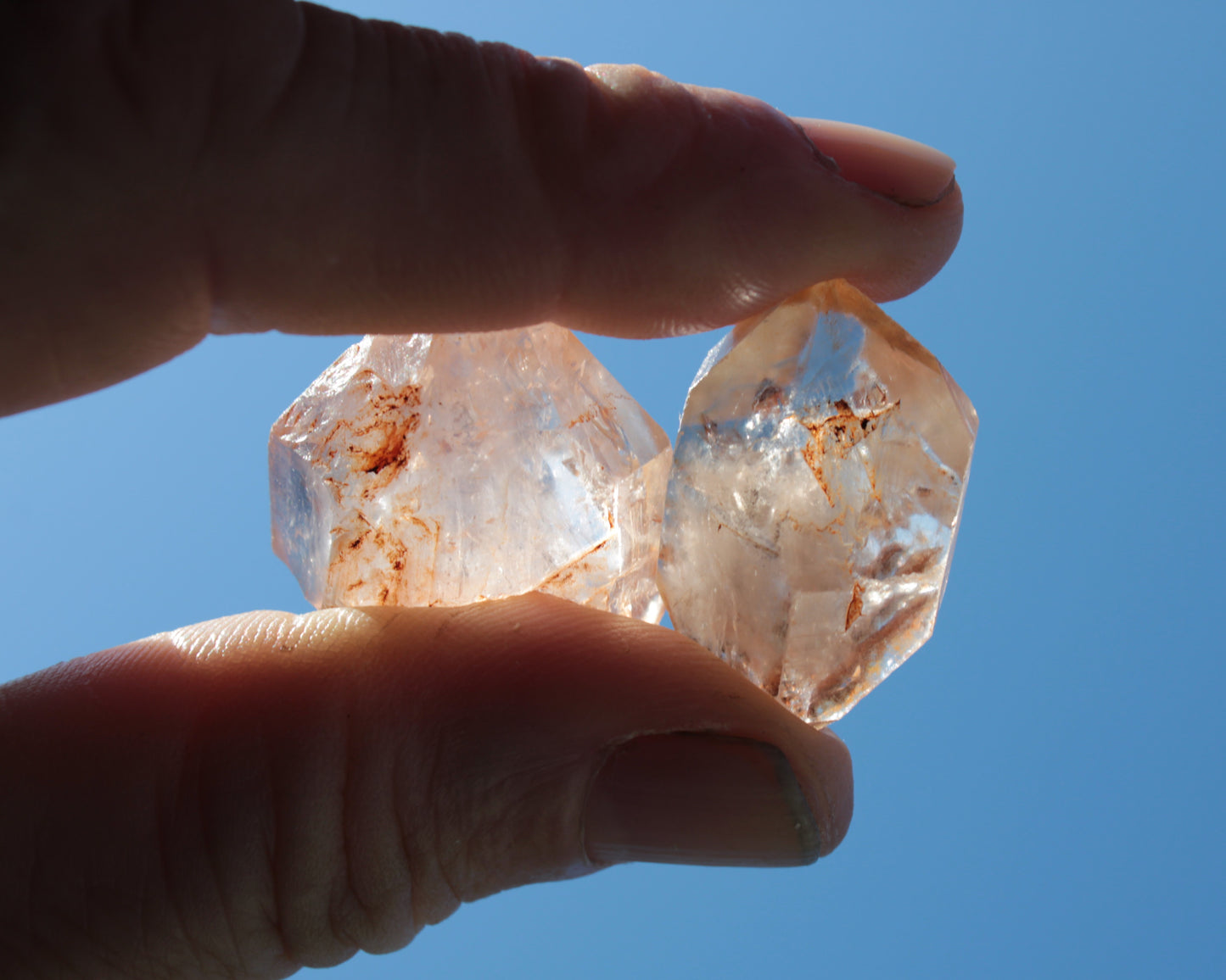 Fenster skeletal Enhydro 1/2 crystals with oil 18-20g Rocks and Things