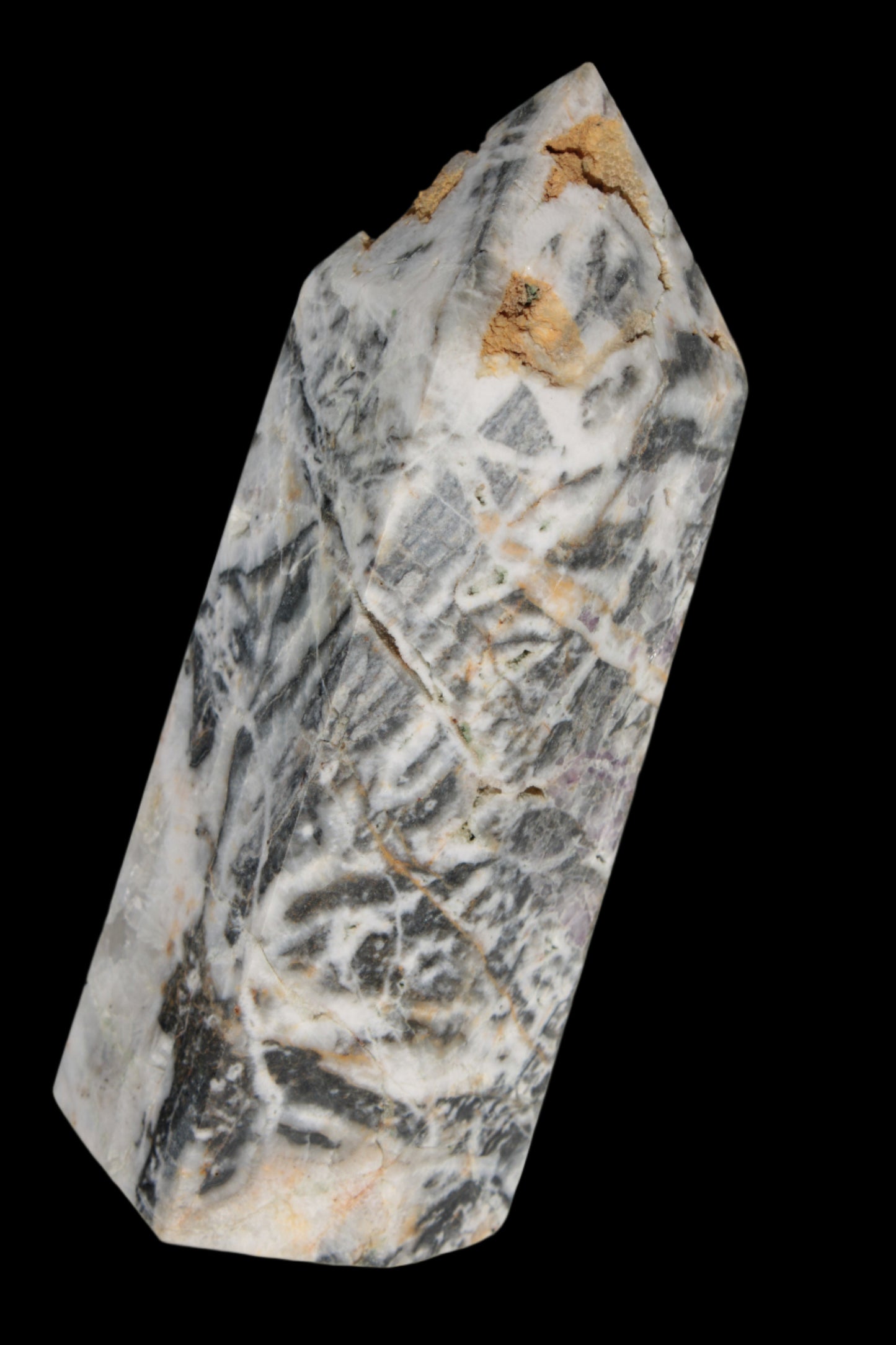 Purple Fantasy Fluorite obelisk drusy 1078g in sunlight - Rocks and Things Store