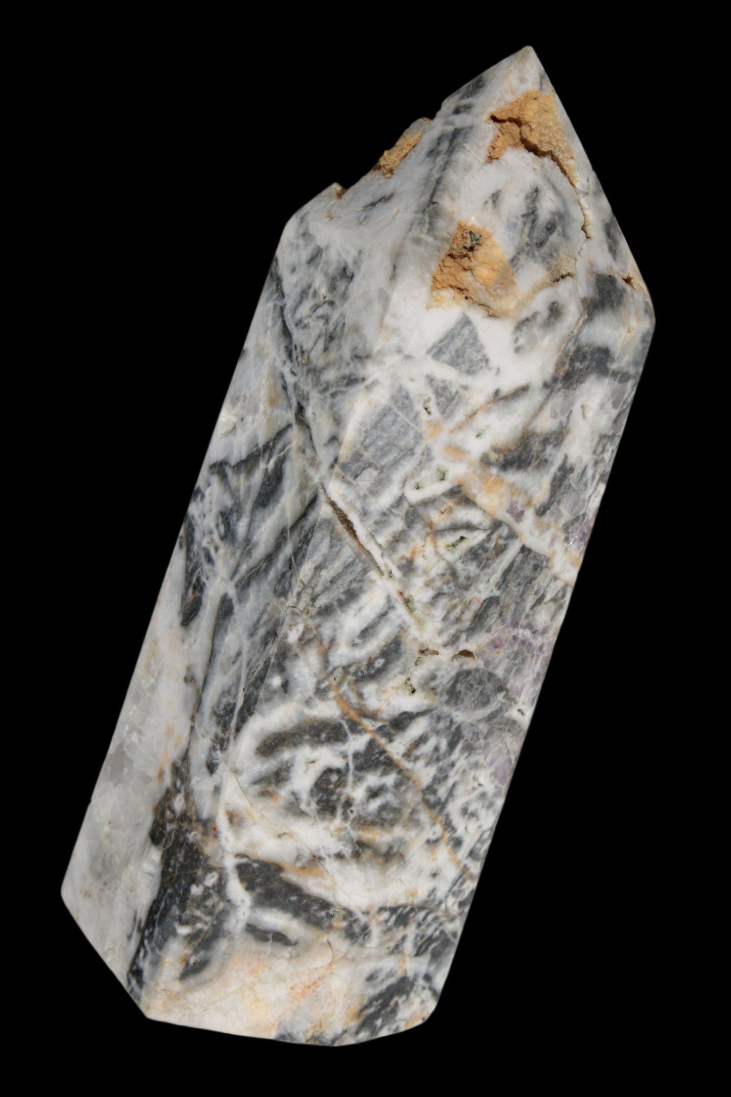 Purple Fantasy Fluorite obelisk drusy 1078g in sunlight - Rocks and Things Store
