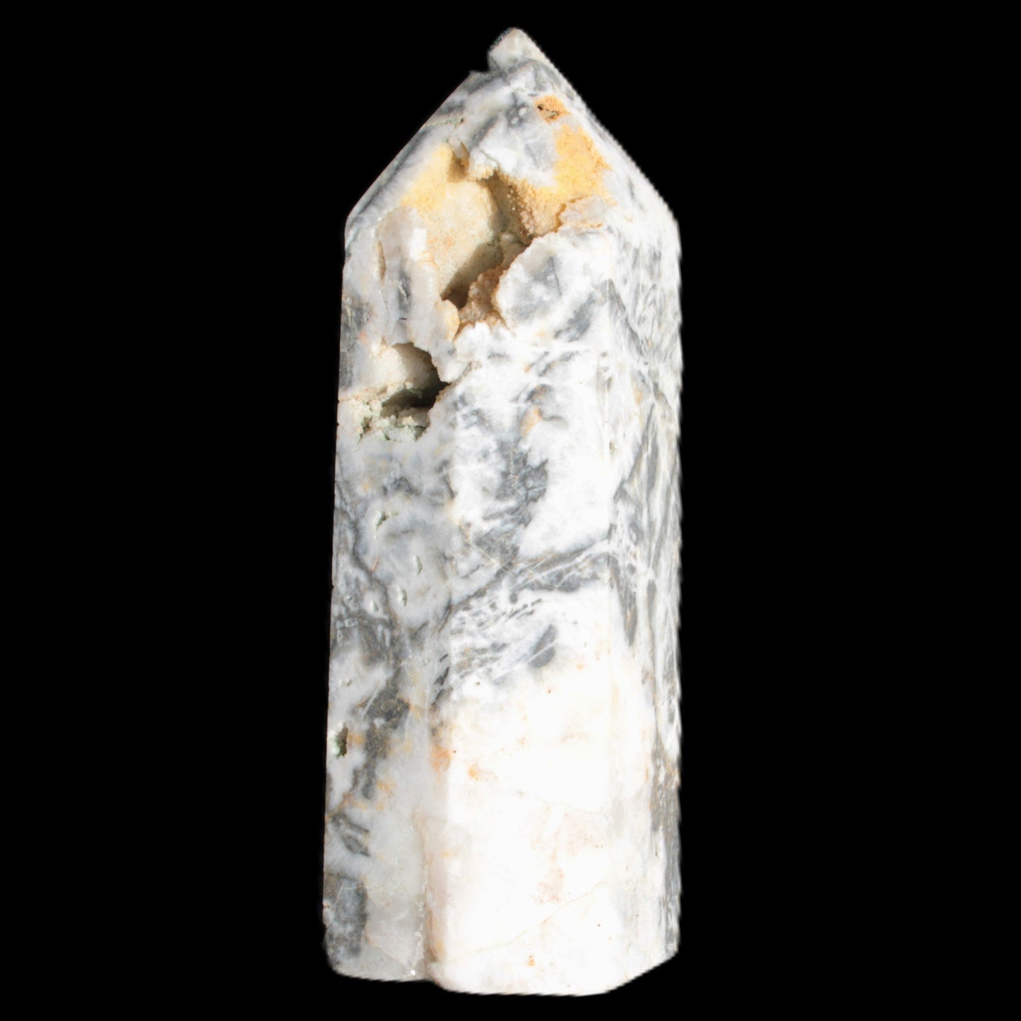 Purple Fantasy Fluorite obelisk druzy 1078g Rocks and Things
