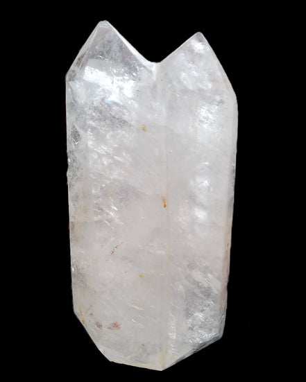 Clear Quartz double-pillar obelisk 1585g in sunlight - Rocks and Things Store