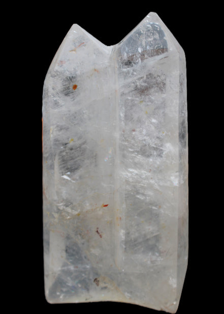 Clear Quartz double-pillar obelisk 1585g in sunlight - Rocks and Things Store