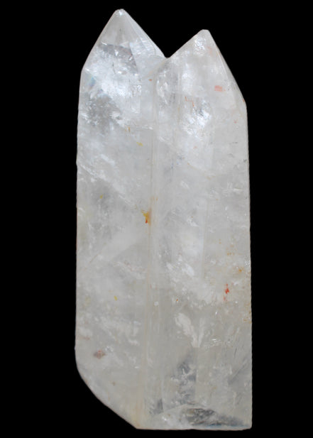Clear Quartz double-pillar obelisk 1585g in sunlight - Rocks and Things Store
