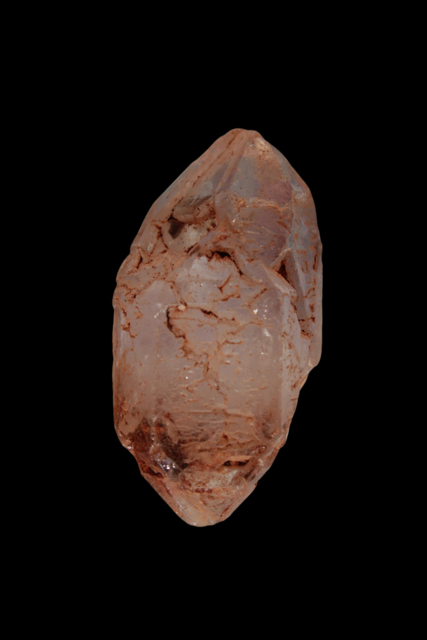 Fenster Diamond Quartz with petroleum fluorescence 41-48mm 12-18g in sunlight - Rocks and Things Store
