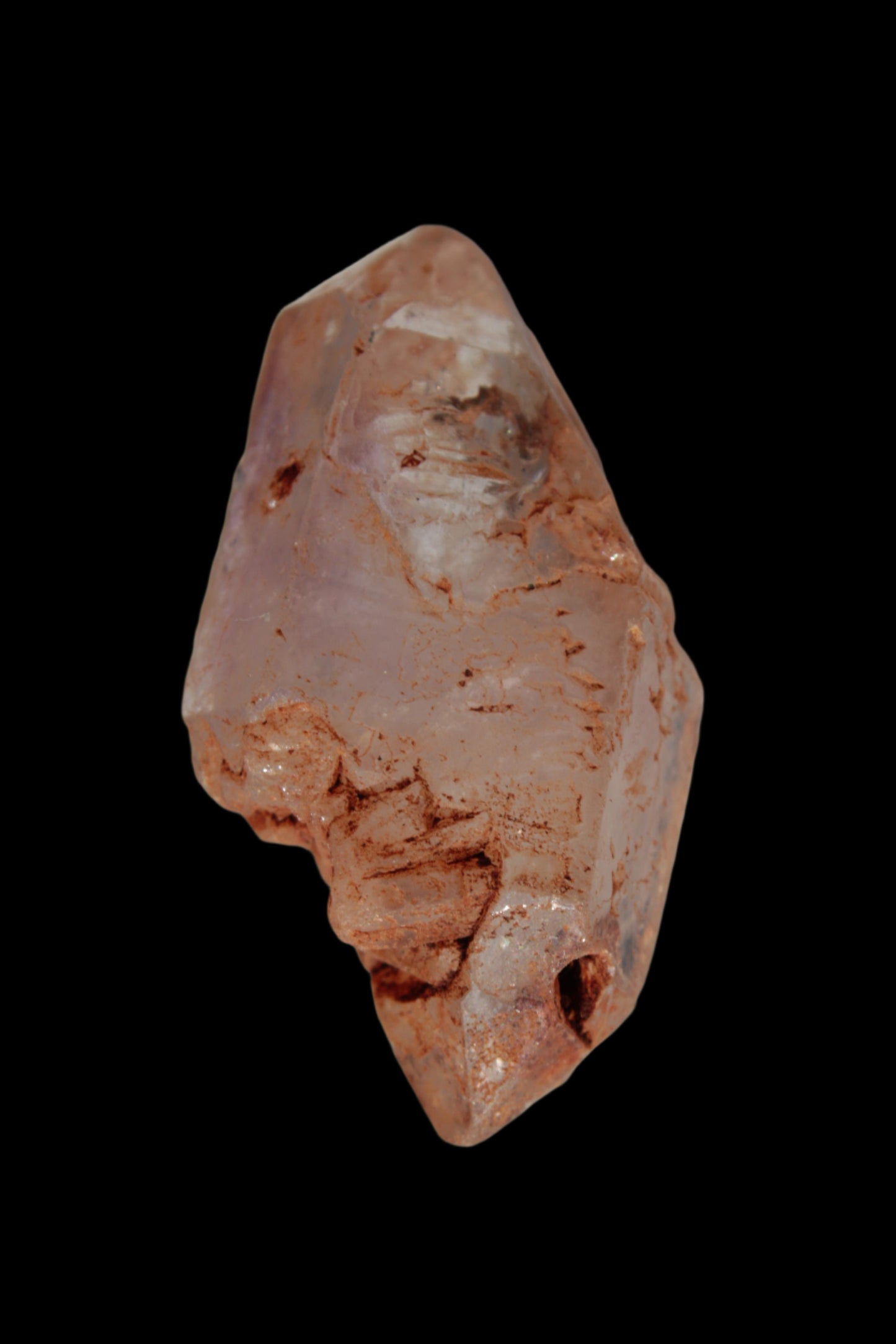Fenster Diamond Quartz with petroleum fluorescence 41-48mm 12-18g in sunlight - Rocks and Things Store
