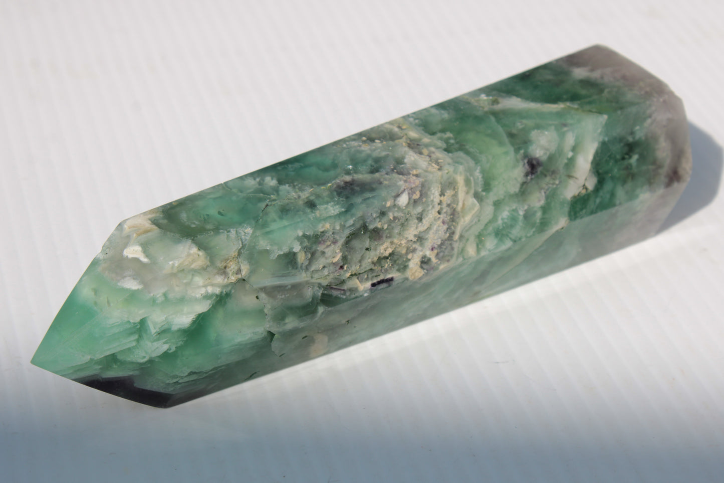 Fluorite obelisk 766g Rocks and Things