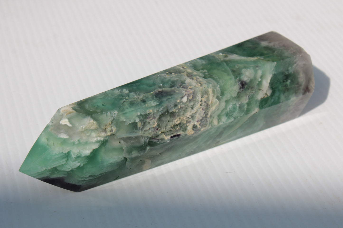 Fluorite obelisk 766g Rocks and Things