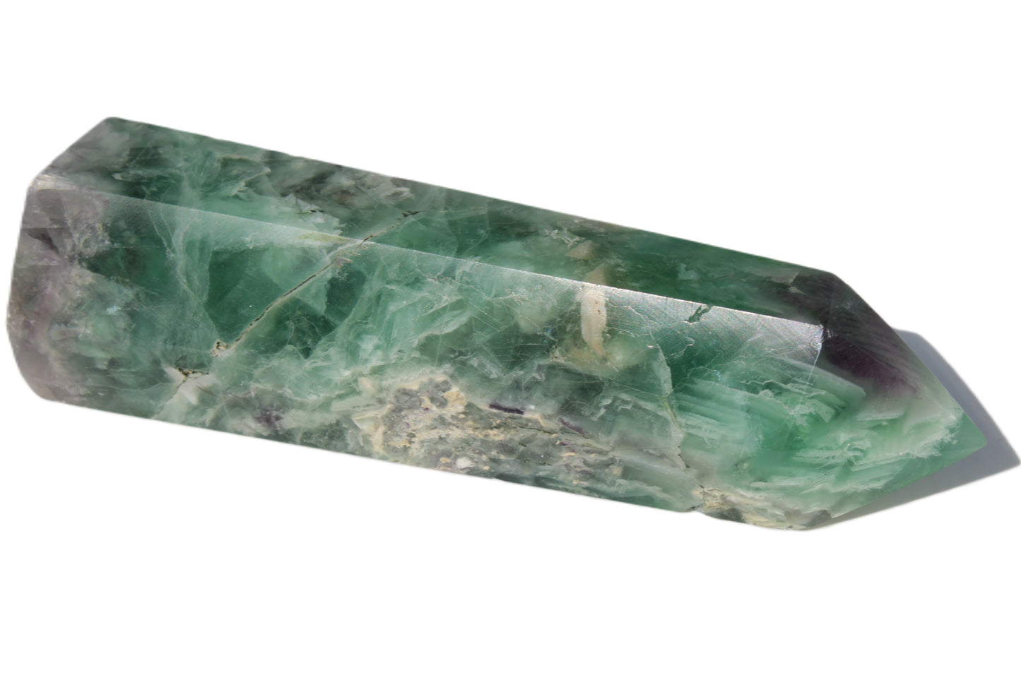 Fluorite obelisk 766g Rocks and Things