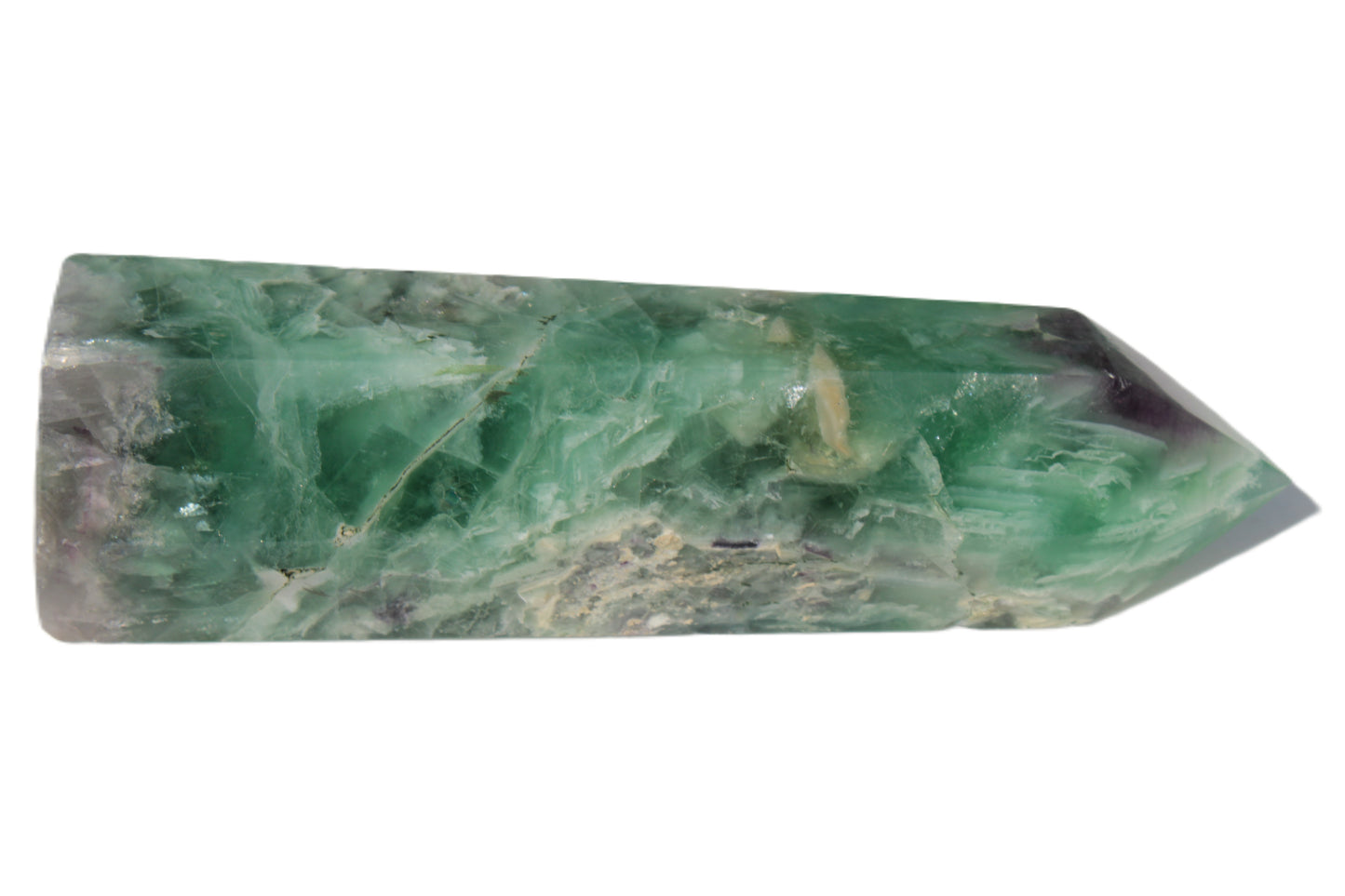 Fluorite obelisk 766g Rocks and Things