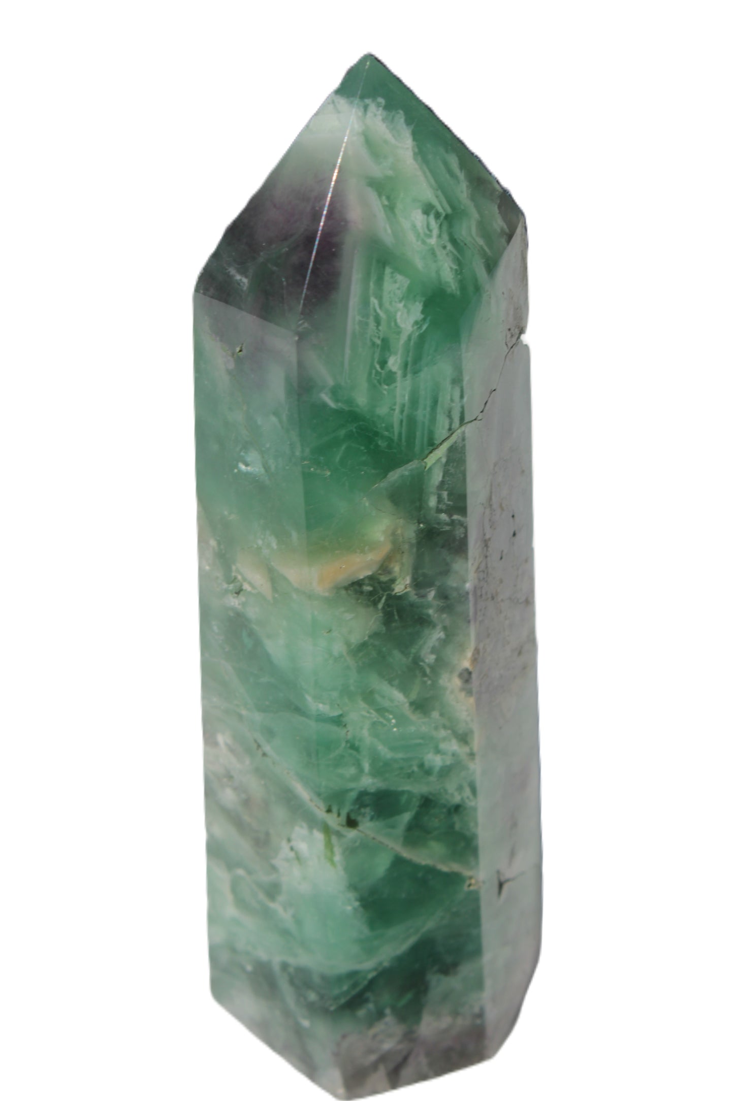 Fluorite obelisk 766g Rocks and Things