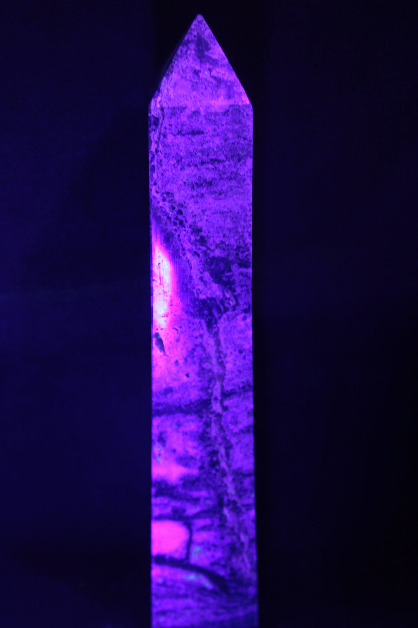 Purple Fluorite obelisk 715g Rocks and Things