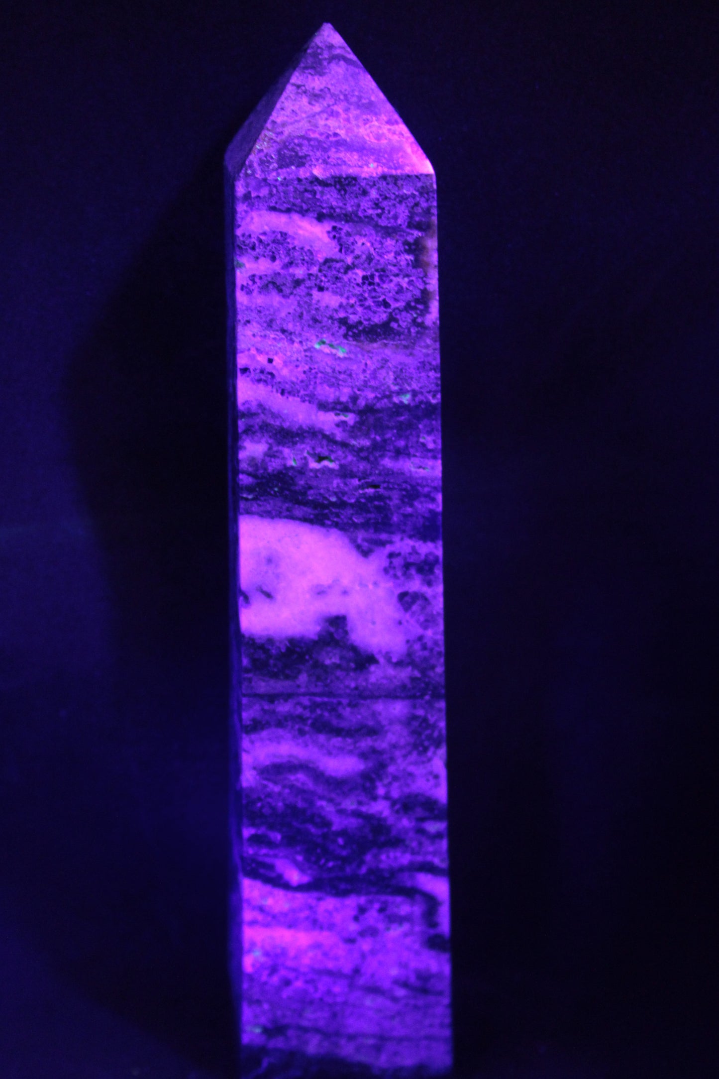 Purple Fluorite obelisk 715g Rocks and Things