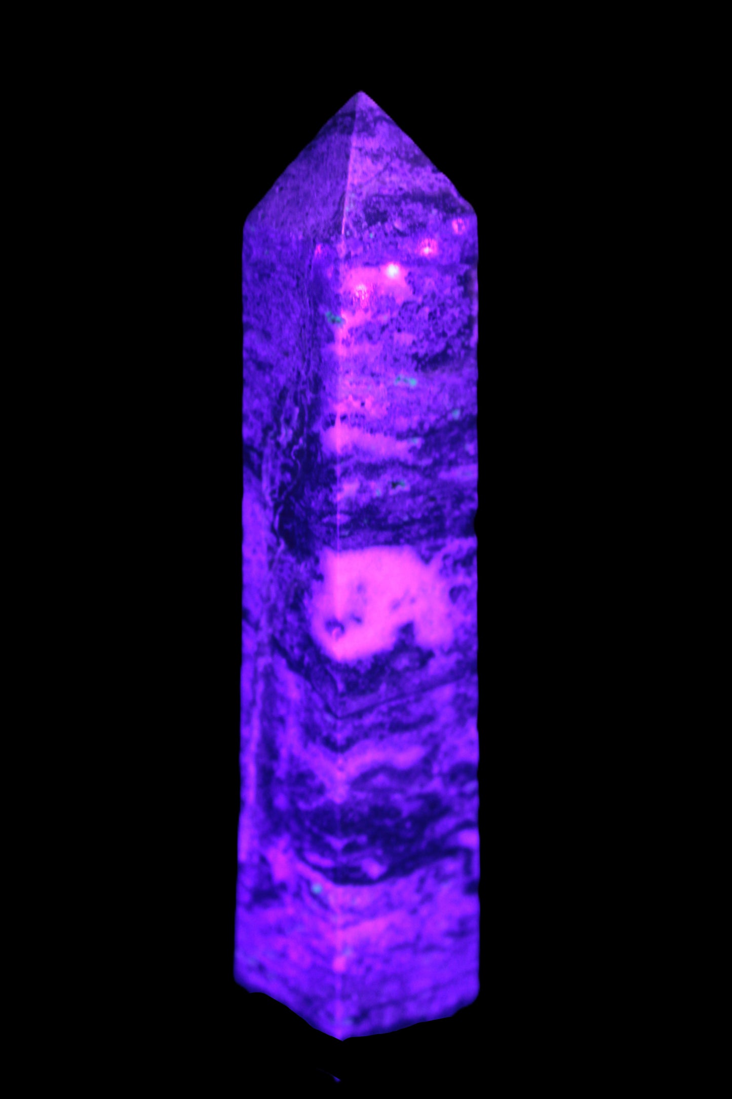Purple Fluorite obelisk 715g Rocks and Things