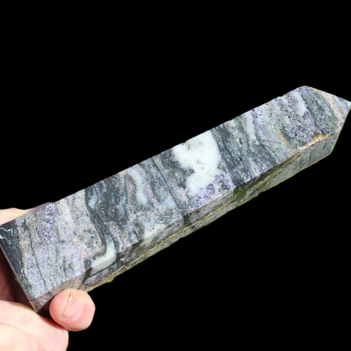 Purple Fluorite obelisk 715g Rocks and Things