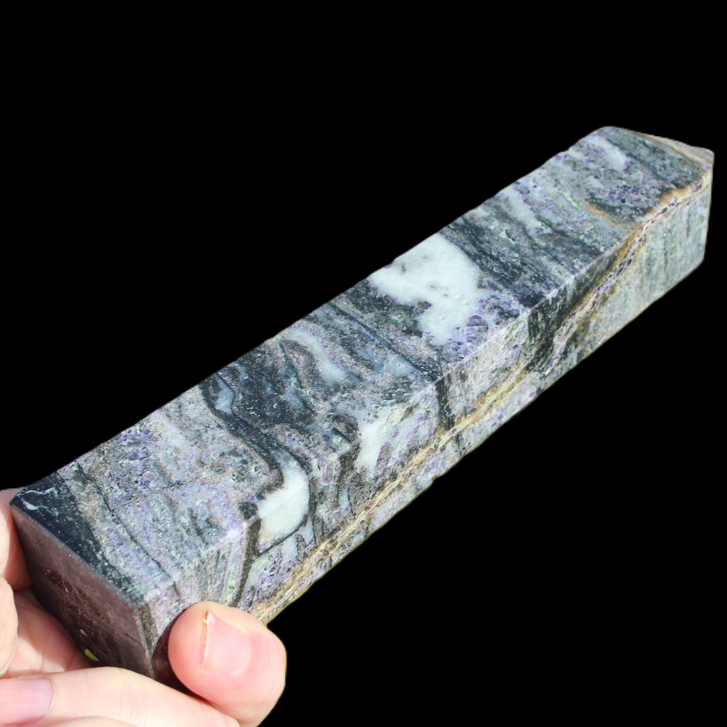 Purple Fluorite obelisk 715g Rocks and Things