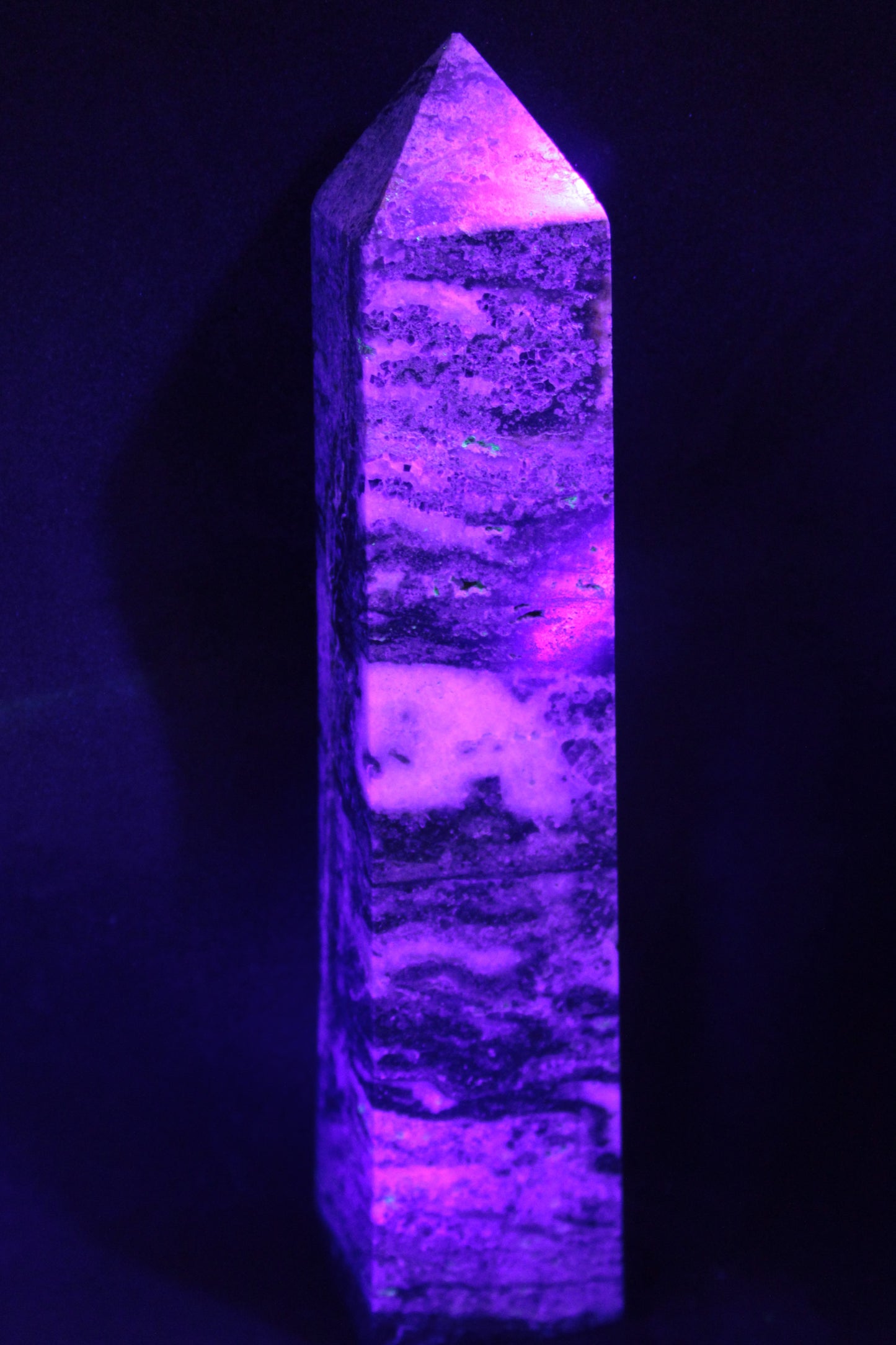 Purple Fluorite obelisk 715g Rocks and Things