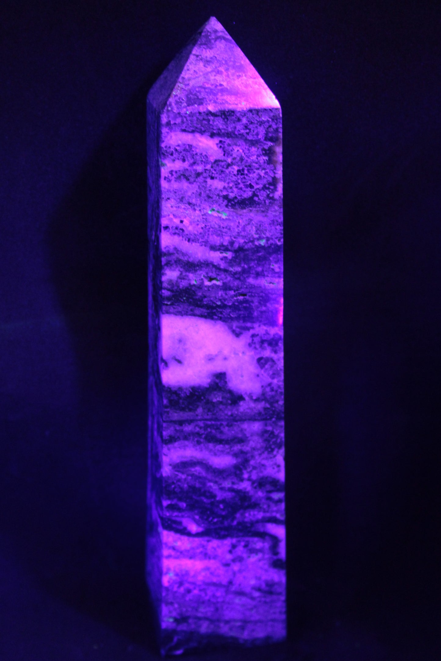 Purple Fluorite obelisk 715g Rocks and Things