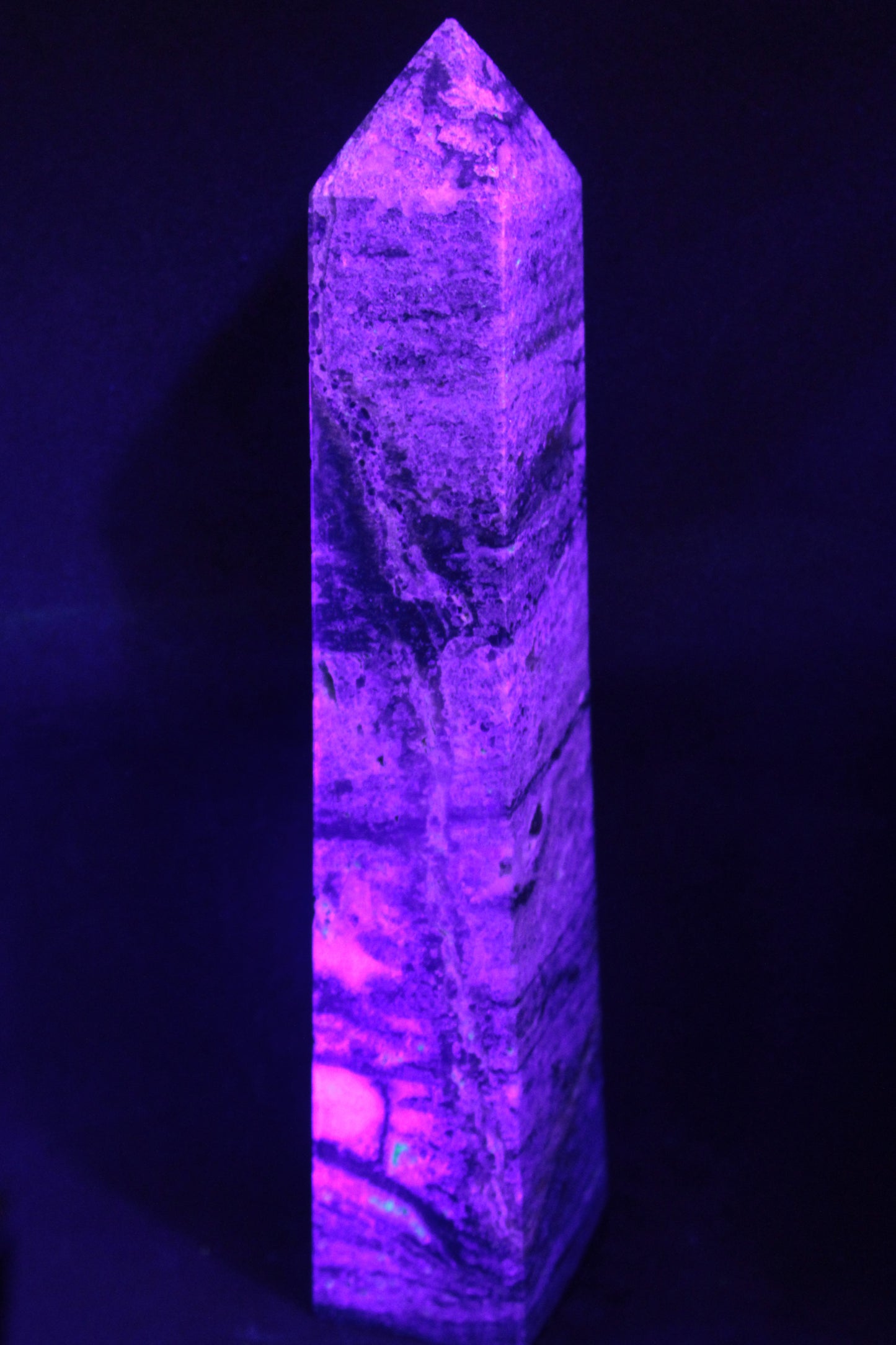 Purple Fluorite obelisk 715g Rocks and Things