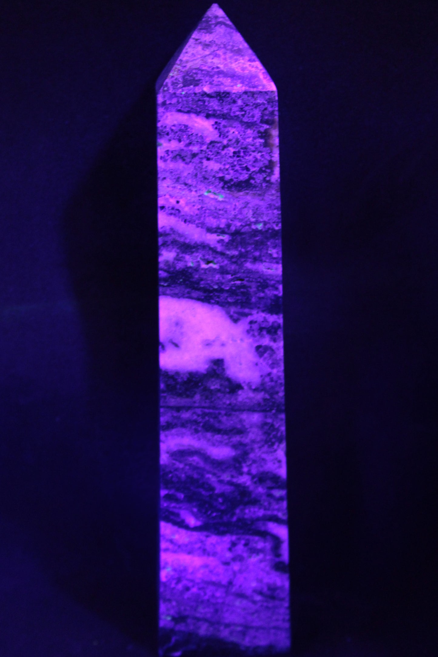 Purple Fluorite obelisk 715g Rocks and Things