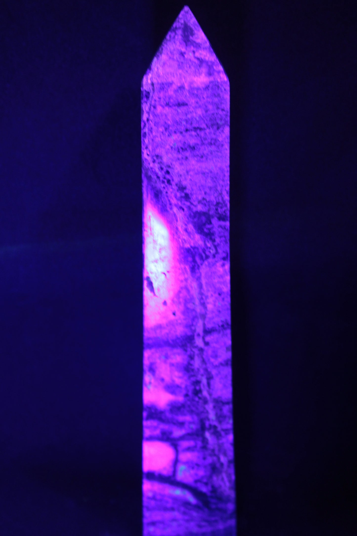 Purple Fluorite obelisk 715g Rocks and Things