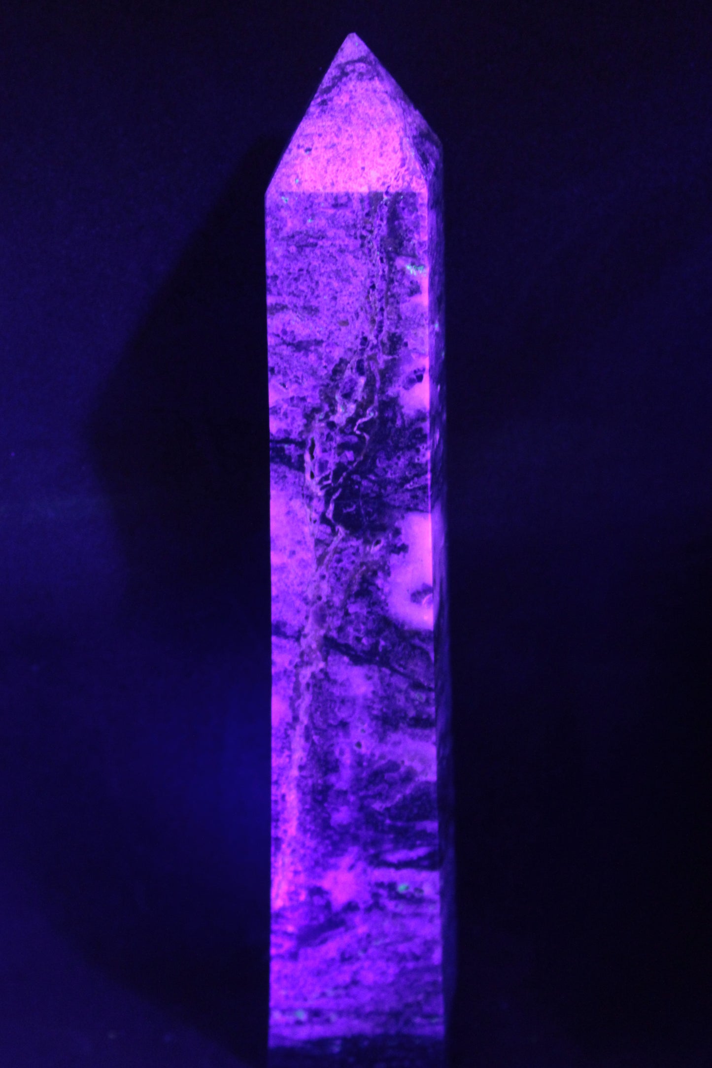 Purple Fluorite obelisk 715g Rocks and Things