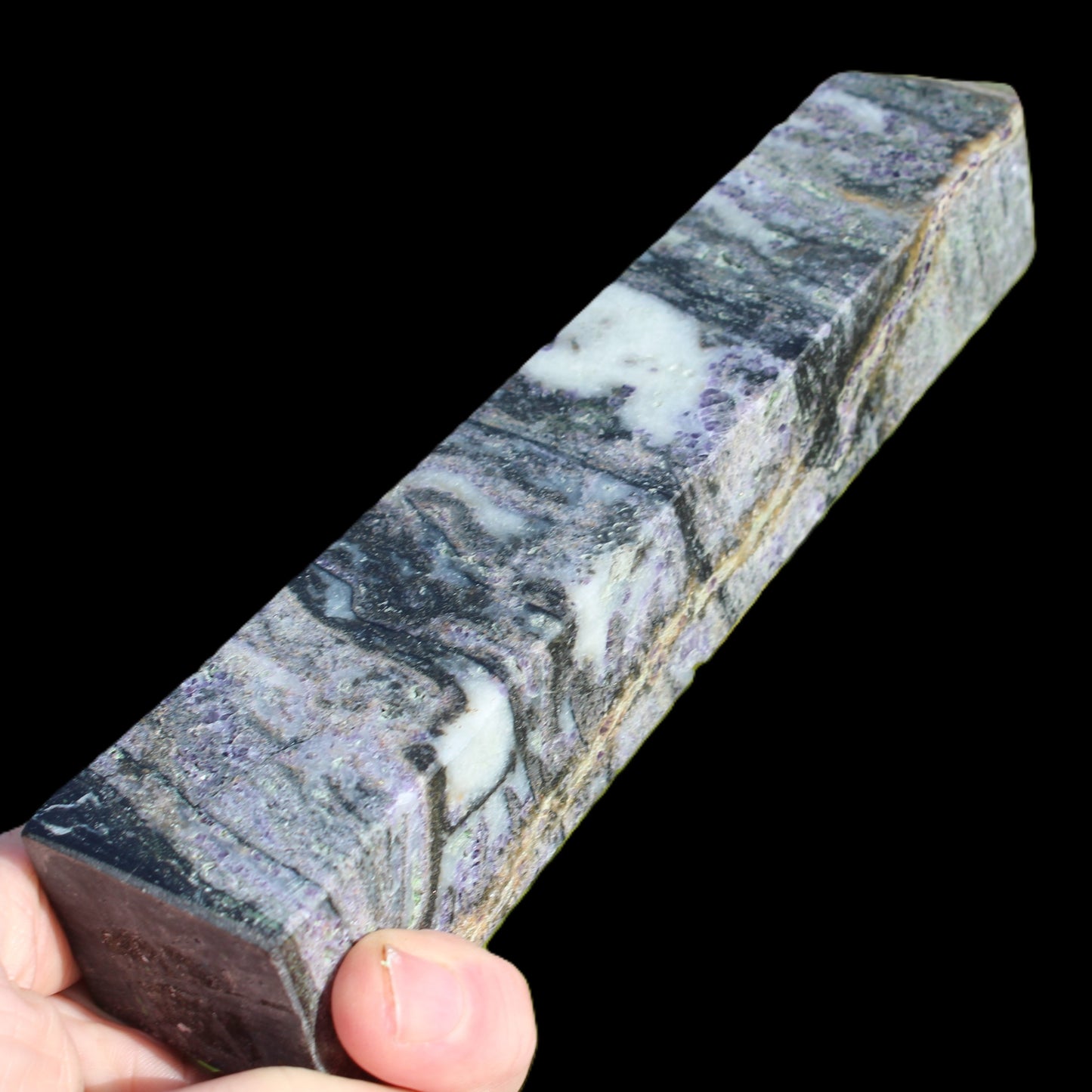 Purple Fluorite obelisk 715g Rocks and Things