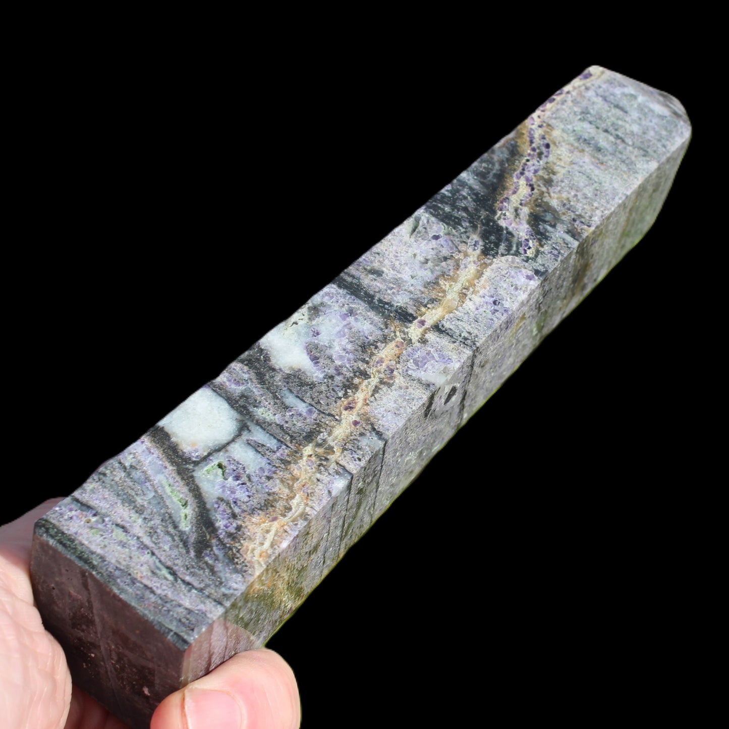 Purple Fluorite obelisk 715g Rocks and Things