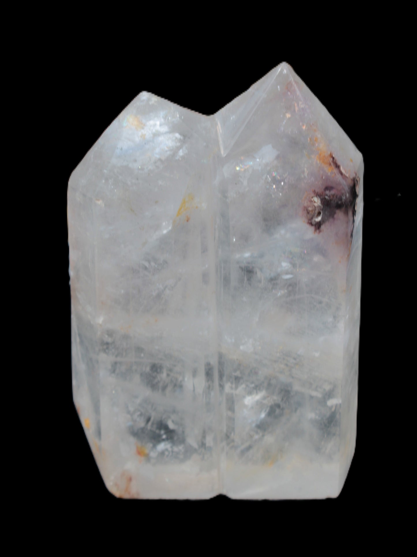 Clear Quartz double-pillar obelisk 1655g - Rocks and Things Store