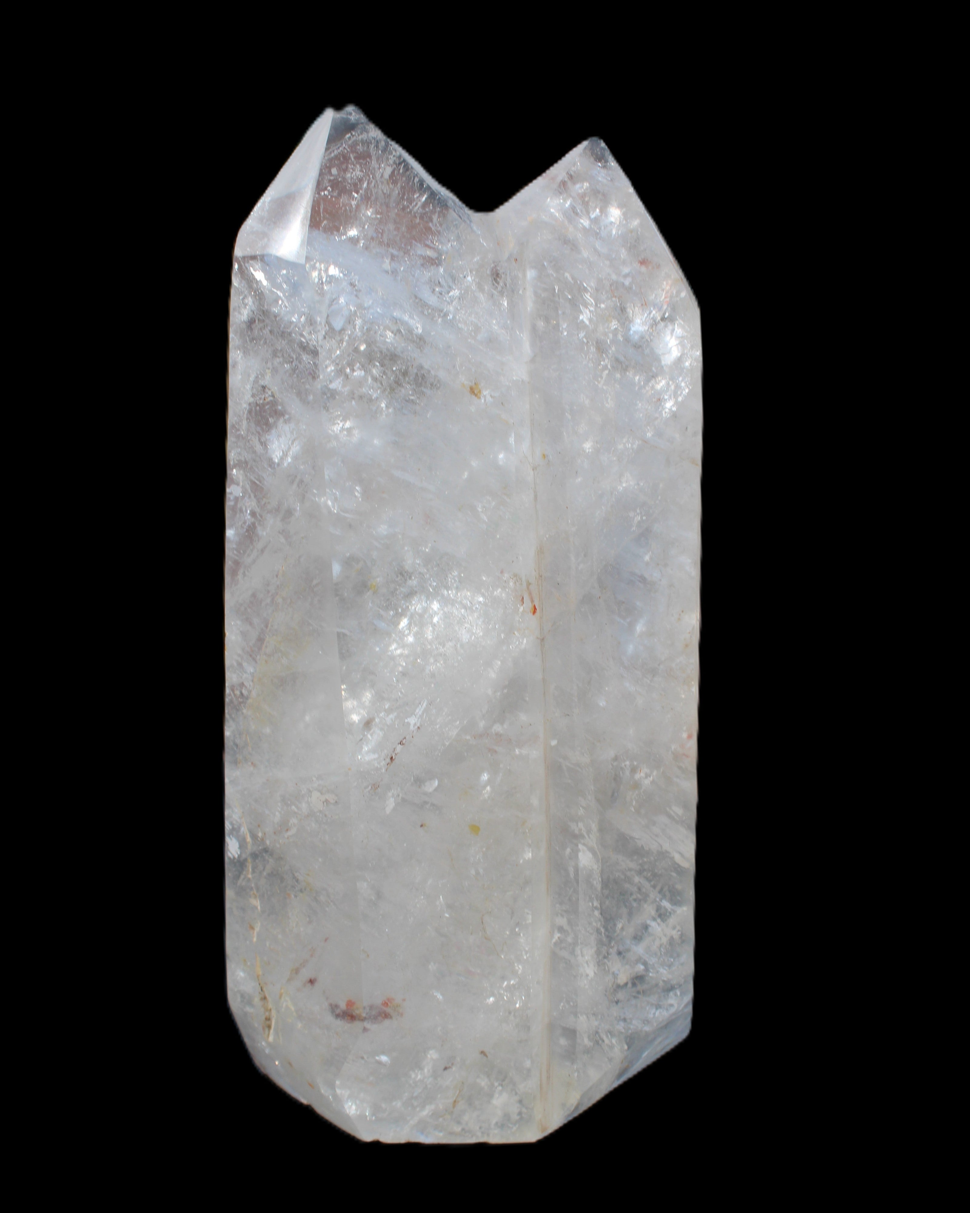 Clear Quartz double-pillar obelisk 1655g in sunlight - Rocks and Things Store