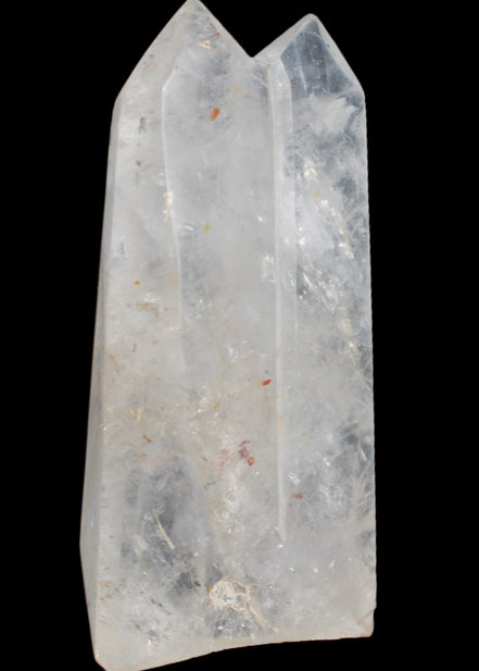 Clear Quartz double-pillar obelisk 1655g in sunlight - Rocks and Things Store