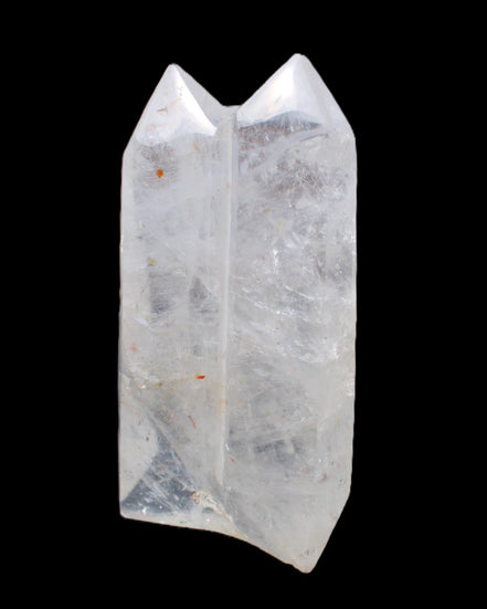 Clear Quartz double-pillar obelisk 1655g in sunlight - Rocks and Things Store