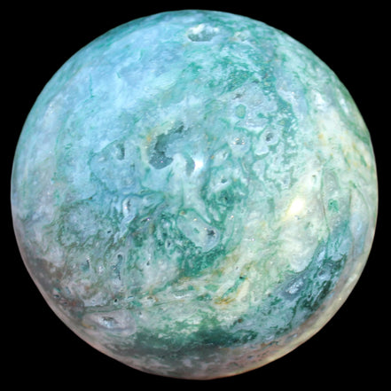 Ocean Moss Agate sphere 239g -Rocks and Things Store