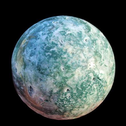 Ocean Moss Agate sphere 239g -Rocks and Things Store