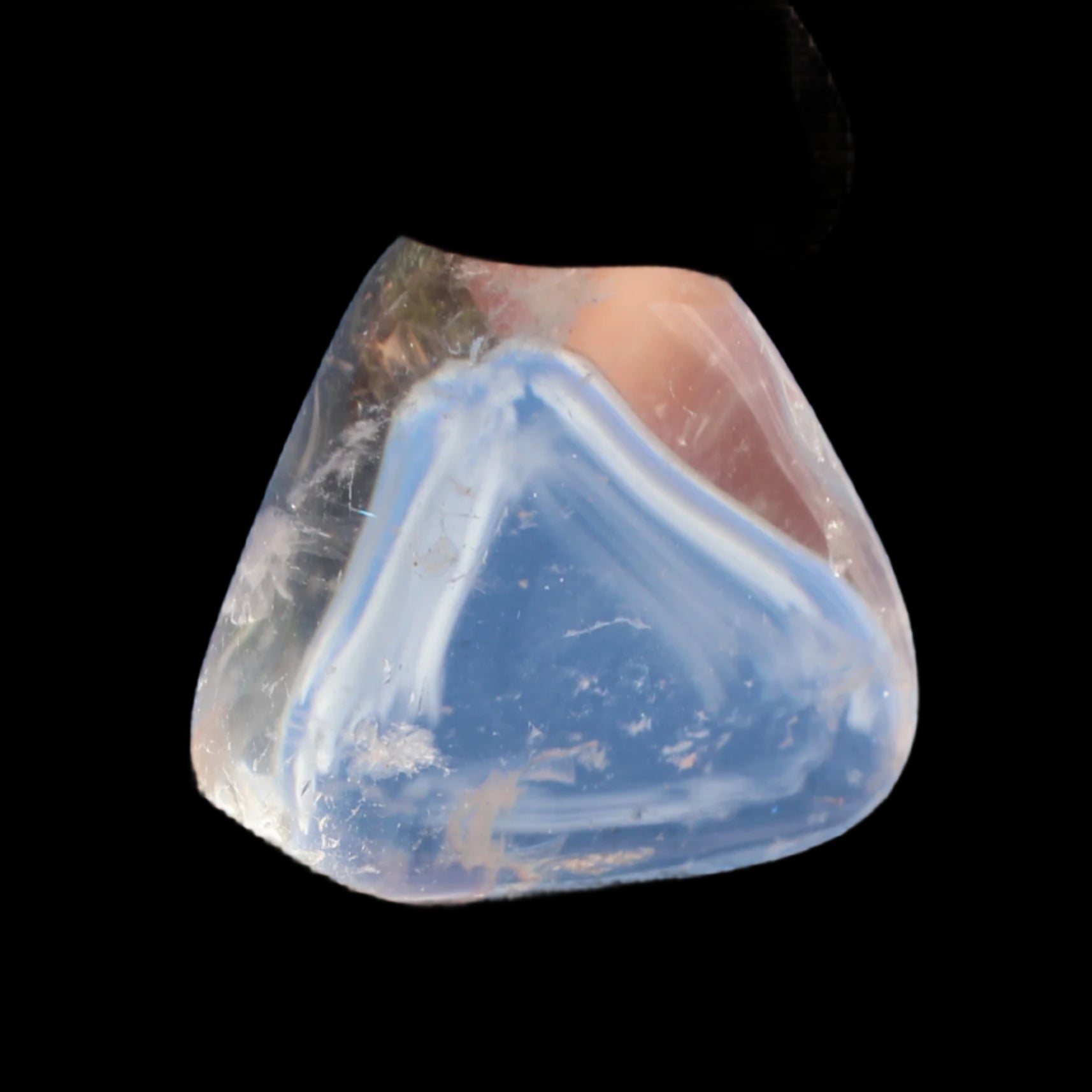 Clear Quartz tumble polished crystal 16-17g in sunshine - Rocks and Things Store